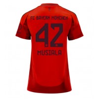 Echipament fotbal Bayern Munich Jamal Musiala #42 Tricou Acasa 2024-25 pentru femei maneca scurta